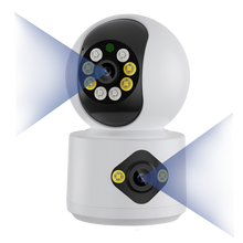 Cargar imagen en el visor de la galería, Pack de 2, 3, 4 , 5 y 6 Cámaras de Seguridad para uso Doméstico. Visión Panorámica, Doble Lente Múltiples vistas