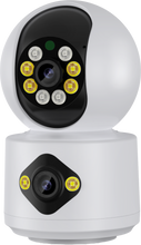Cargar imagen en el visor de la galería, Cámara de Seguridad para uso Doméstico. Visión Panorámica, Doble Lente Múltiples vistas