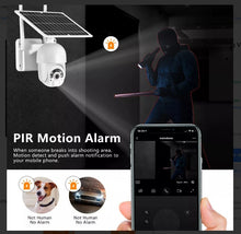 Cargar imagen en el visor de la galería, Cámara 2.0MP 4G 6W Solar 2" PTZ HD Batería GSM SIm TELEFÓNICO