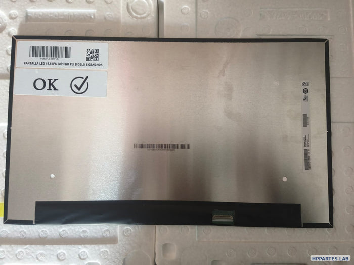 Pantalla Notebook 15.6 IPS Full HD 30 Pines PLI - foto real HPPARTES LAB