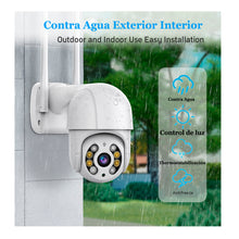 Cargar imagen en el visor de la galería, Cámara de Seguridad Exterior / Interior Visión Panorámica, Doble Lente Múltiples vistas