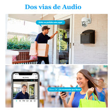 Cargar imagen en el visor de la galería, Cámara de Seguridad Exterior / Interior Visión Panorámica, Doble Lente Múltiples vistas