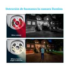 Cargar imagen en el visor de la galería, Cámara de Seguridad Exterior / Interior Visión Panorámica, Doble Lente Múltiples vistas