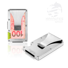 Cargar imagen en el visor de la galería, Tarjetero billetera de la fibra de carbono de aluminio RFID Minimalista