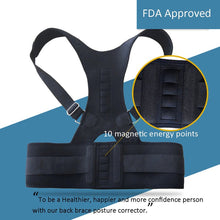 Cargar imagen en el visor de la galería, Posture Corrector Magnetic Therapy Brace Shoulder Back Support Belt for Men Women Braces & Supports Belt Shoulder Posture