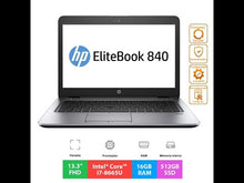 Cargar y reproducir el video en el visor de la galería, Equipo Empresarial Probook 840 G2 Reacondicionado