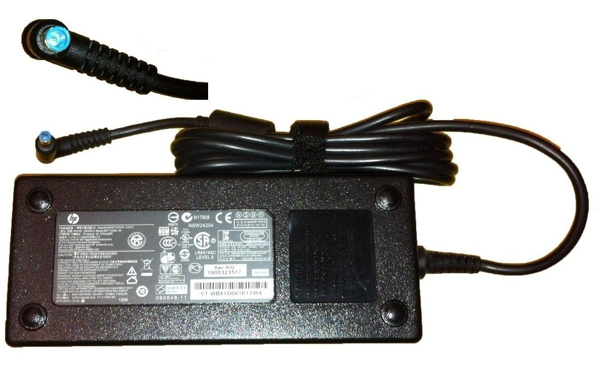 CARGADOR HP ORIGINAL 120W 19.5V 6.15A Punta Azul 4.5mm x 3.0mm