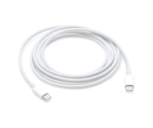 Cargar imagen en el visor de la galería, Cable USB-C a USB-C Compatible MacBook iPad | Premium 2M PD 100W Blanco carga rapida
