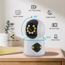 Cargar imagen en el visor de la galería, Pack de 2, 3, 4 , 5 y 6 Cámaras de Seguridad para uso Doméstico. Visión Panorámica, Doble Lente Múltiples vistas
