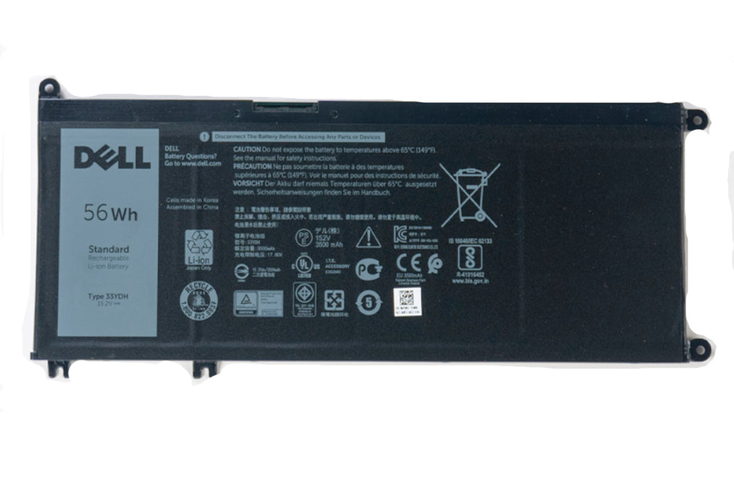 BATERIA DELL INSPIRON ORIGINAL 7778 4 CELDAS ORIGINAL NEGRO (33YDH)