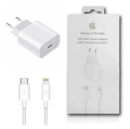 Cargador Carga Rapida Usbc 20w+ Cable Para iPhone 11 Pro Max