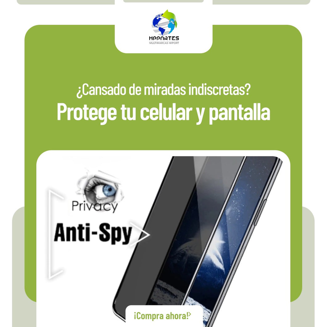 Lamina Protectora de Pantalla Celular de Cerámica anti Espía