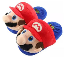 Cargar imagen en el visor de la galería, Pantuflas Super Mario Bros, Personajes Unisex todas las tallas con llavero
