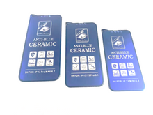 Cargar imagen en el visor de la galería, Pack Laminas Protectoras de Pantalla Celular de Ceramica con Filtro Azul
