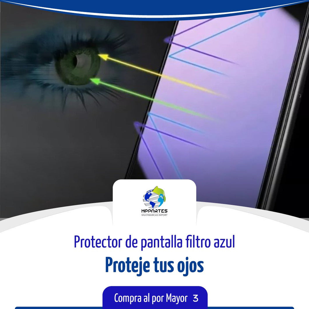 Pack Laminas Protectoras de Pantalla Celular de Ceramica con Filtro Azul