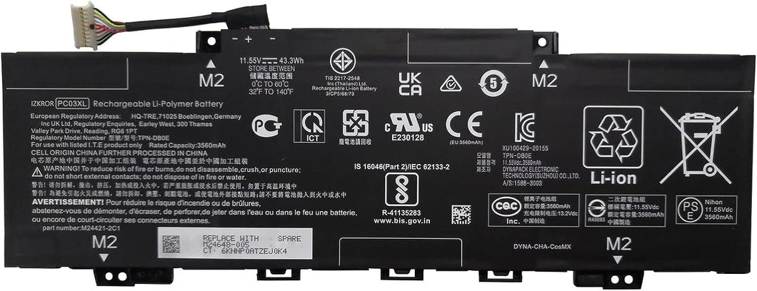 Bateria Original HP Pavilion 13-BE PC03XL 43Wh M24648-005 (Consultar disponibilidad)