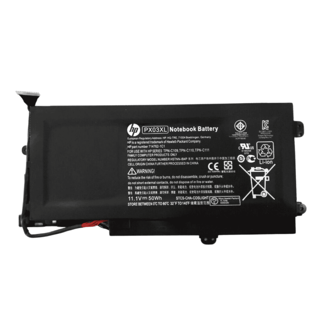Batería HP PX03XL Original para HP Envy Sleekbook 14 y TouchSmart M6-K – 11.1V 50Wh 3 Celdas – Garantía 6 Meses