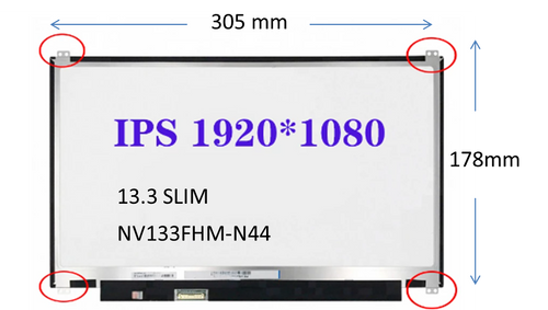 Pantalla Laptop 13.3 Led  SLIM 30 PINES IPS FULL HD BD Sg Nanoedge