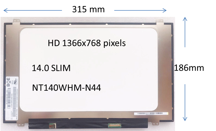 Pantalla Laptop 14.0 Led  SLIM 30 PINES IPS HD BD Sg Nanoedge