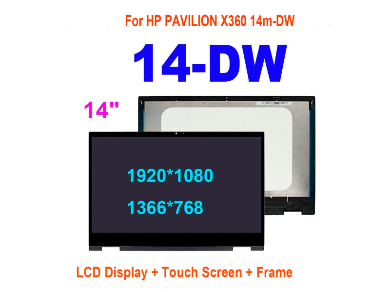 Pantalla Para Notebook Hp Pavilion X360 14-dw Serie Nueva  1920 x 1080 FHD