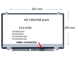 Pantalla Notebook 15.6” HD 30 Pines Slim Bisel Delgado
