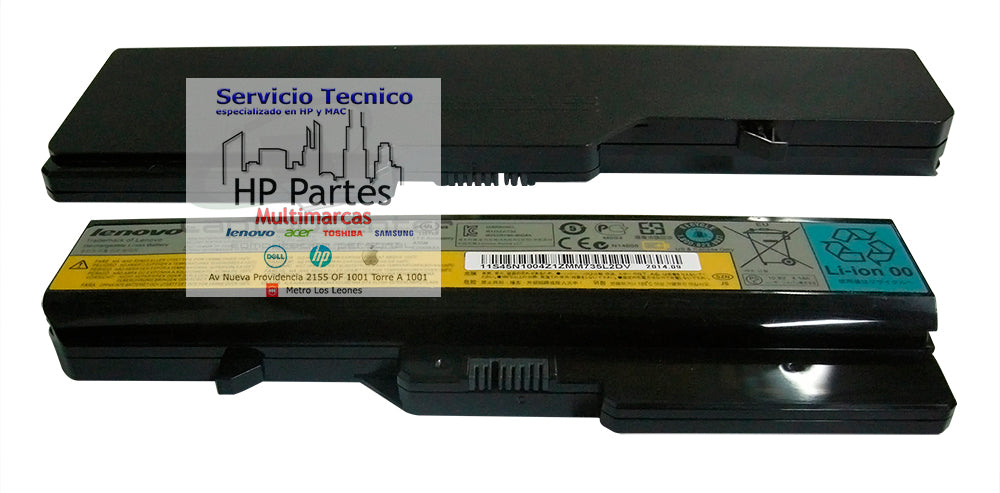 BATERIA LENOVO G460 G470 ORIGINAL 6 CELDAS NEGRO 121001071, 121001091, 121001094, 121001095, 121001096, 121001097, 57Y6454, 57Y6455, L08S6Y21, L09C6Y02, L09L6Y0