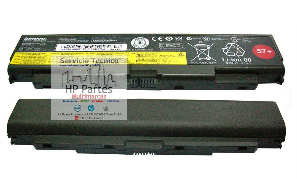 BATERIA LENOVO THINKPAD W540 ORIGINAL 6 CELDAS NEGRO 45N1149, 45N1158, 45N1144, 45N1150, 45N1151, 45N1159