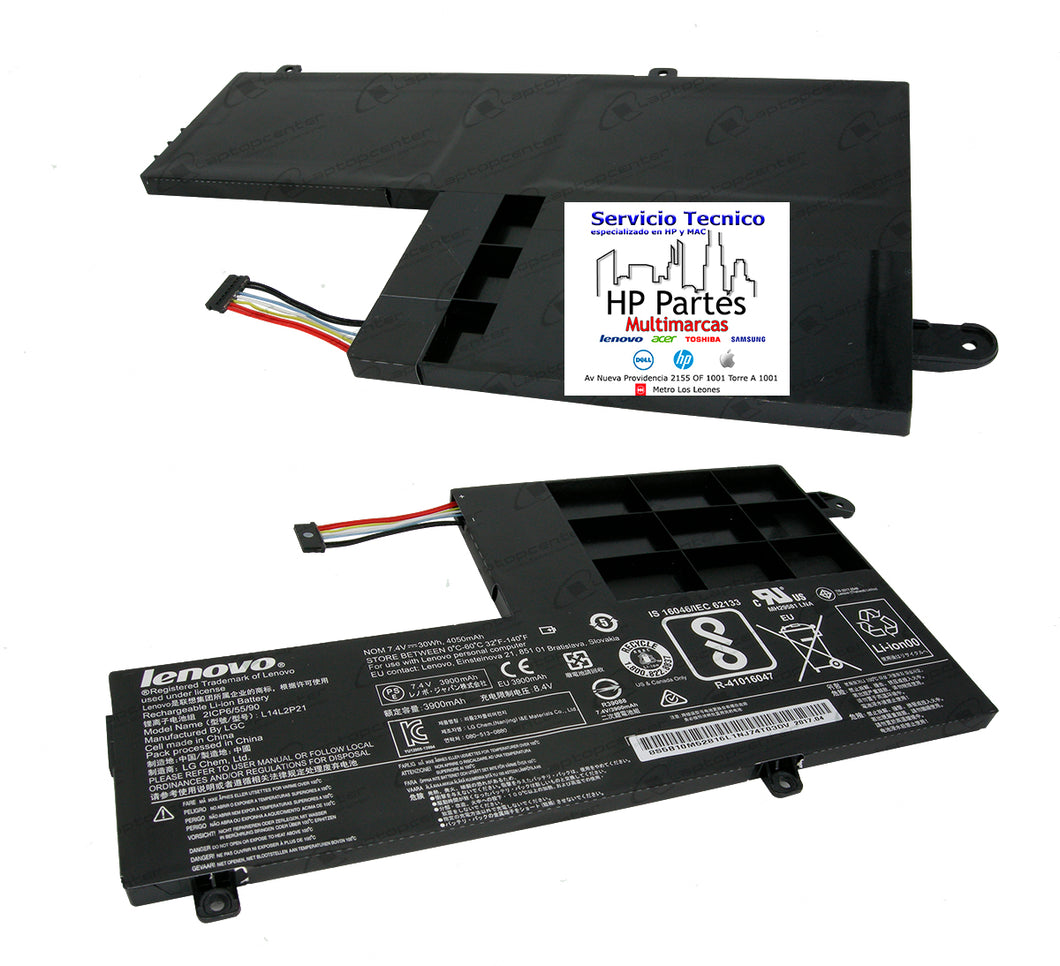 BATERIA LENOVO 300s-14ISK ORIGINAL 3 CELDAS NEGRO L14L2P21, L14M2P21