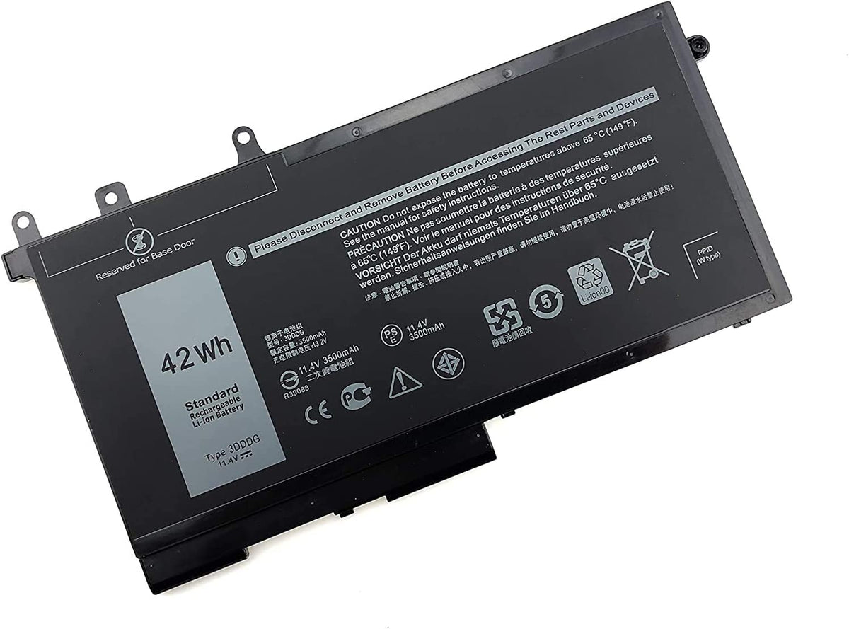 Batería Premium Quality Dell Latitude E5280 3 Celdas 3DDDG / 03VC9Y | Repuesto Li-ion Negro | Garantía 6 Meses