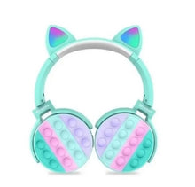 Cargar imagen en el visor de la galería, Audifonos Gatito Bluetooth Micrófonofono Pop It
