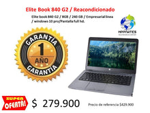 Cargar imagen en el visor de la galería, Elite book 840 G2 / 8GB / 240 GB / Empresarial linea / windows 10 pro Sin Cámara WEB  REACONDICIONADO
