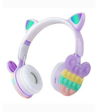 Cargar imagen en el visor de la galería, Audifonos Gatito Bluetooth Micrófonofono Pop It
