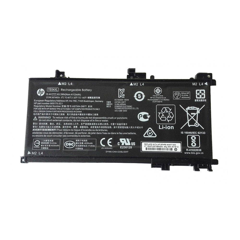 Batería Premium Quality HP TE04XL Omen 15-ax – 63.3Wh 15.4V 4 Celdas – Garantía 6 Meses